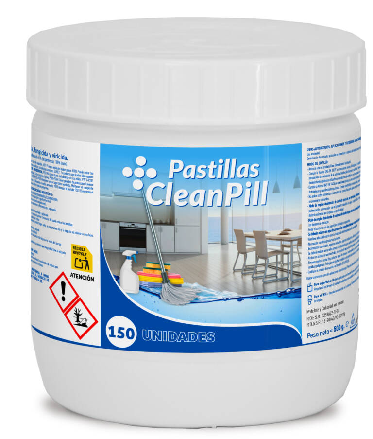 Pastillas desinfectantes para superficies de uso profesional CleanPill®