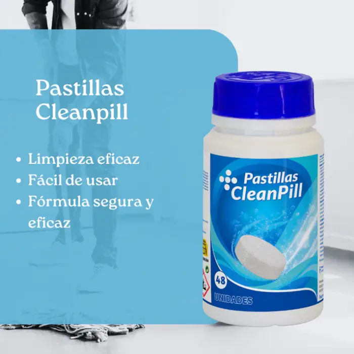 Pastillas de limpieza zero waste CleanPill para preparar un limpiador multisuperficie reutilizable